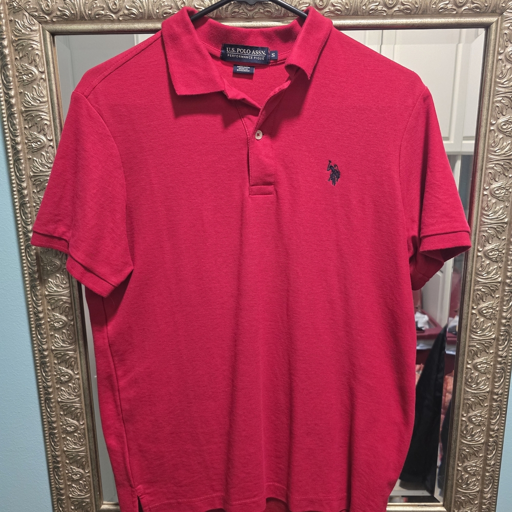 U.S. Polo Assn. Men's Bold Red Polo Shirt